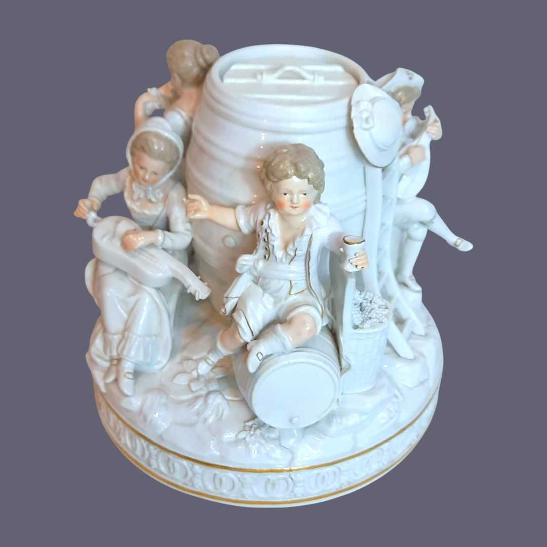 Grupa figuralna Winobranie Miśnia 1850- 1924 Meissen