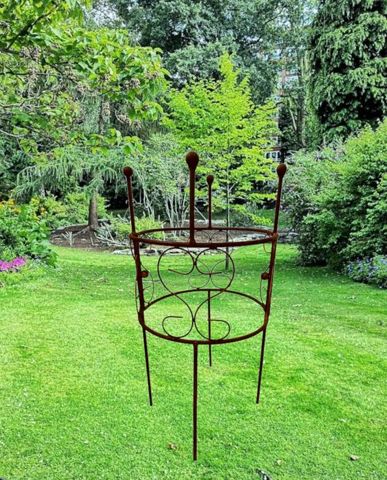 Podpora podpórka 55cm metal róż piwonii hortensji solidna, producent