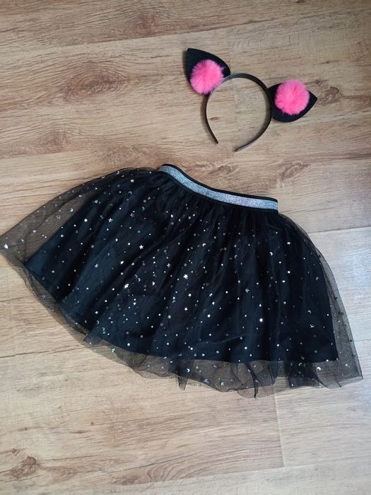 Strój kota na Halloween, rozmiar 116