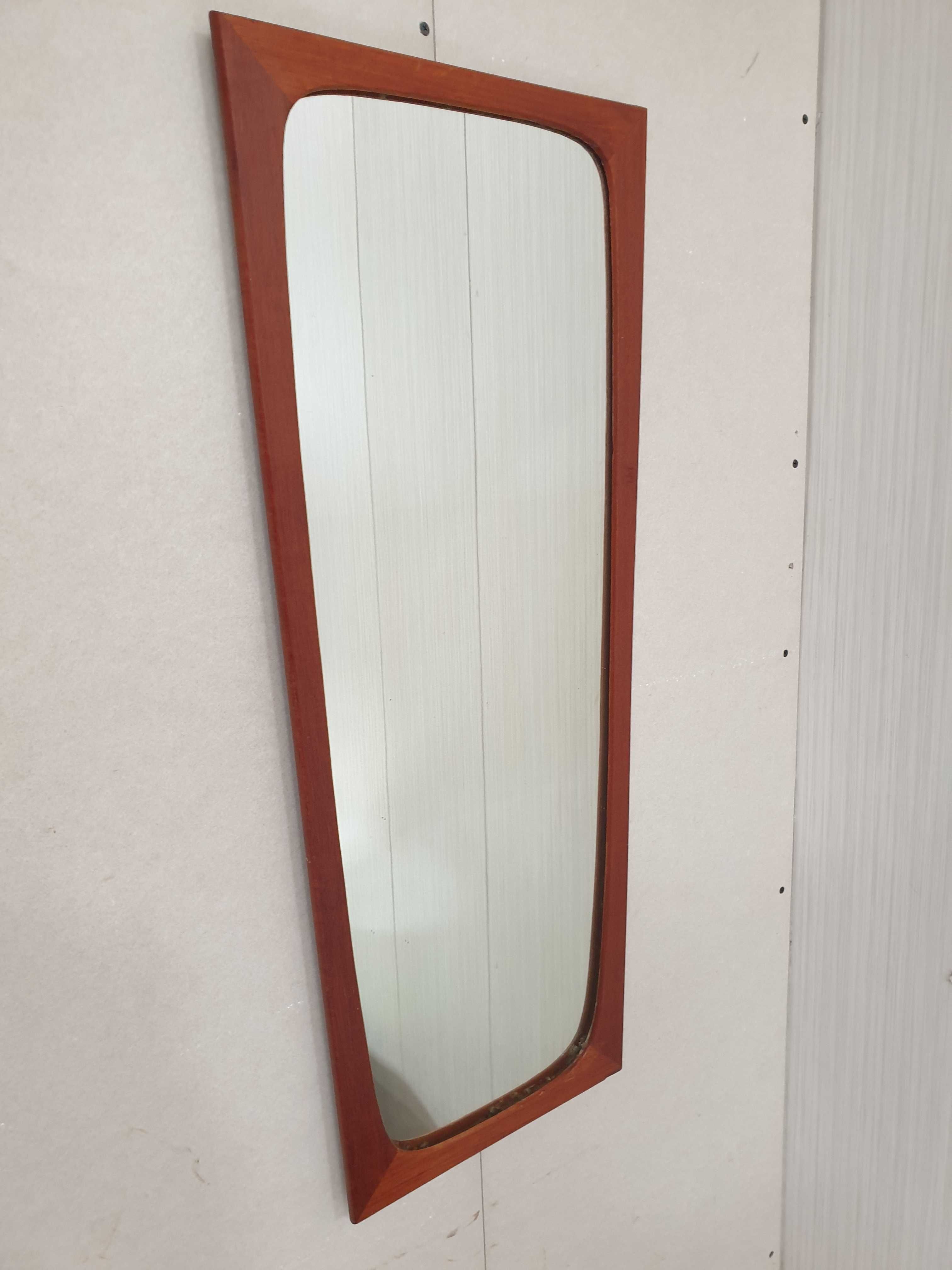 lustro duńskie teakowe 82x36
