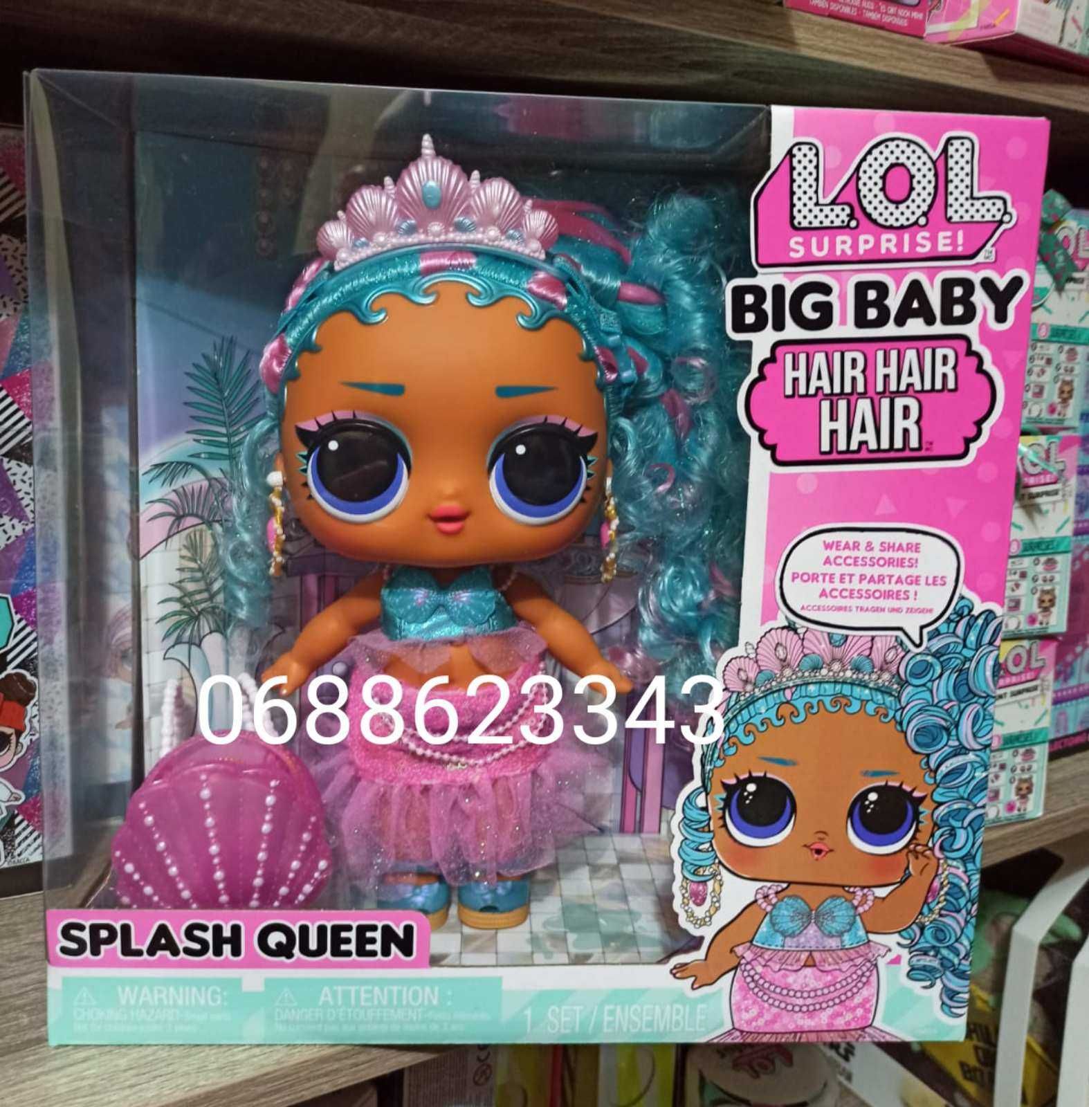 Лол Биг бб хэир Русалка LOL Surprise Big Baby Hair Splash Queen 579724