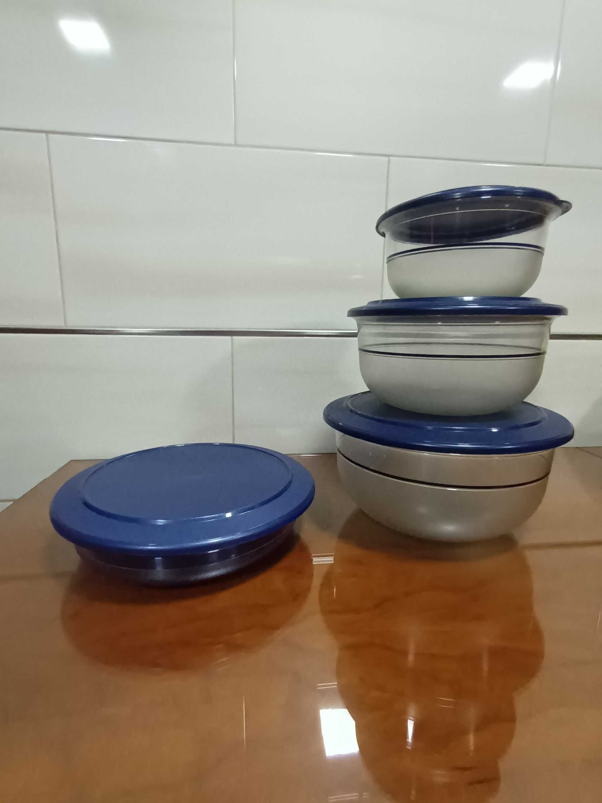 Saladeiras Cristalina tupperware