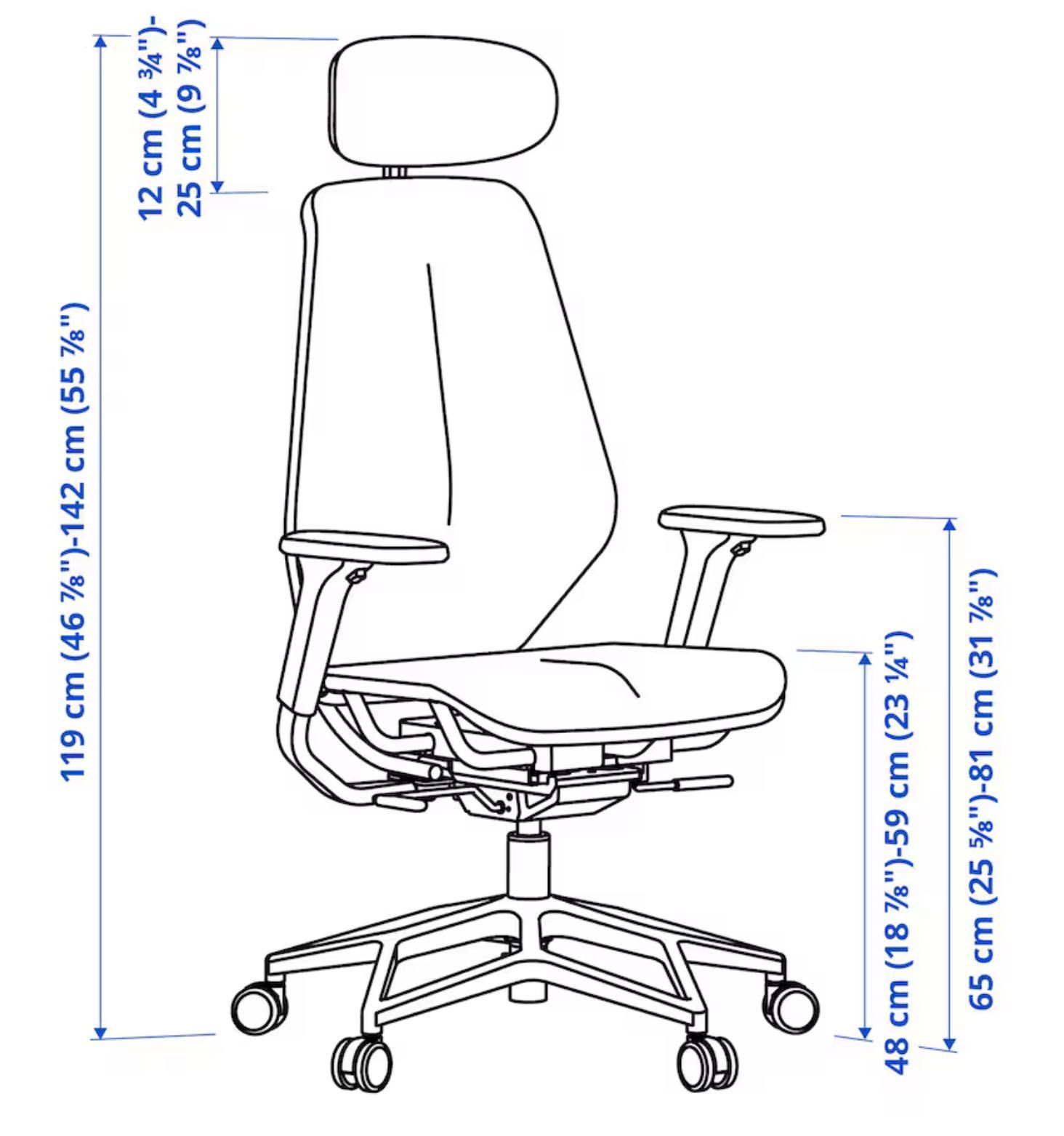 Cadeira p/gaming/escritório STYRSPEL  ( IKEA )