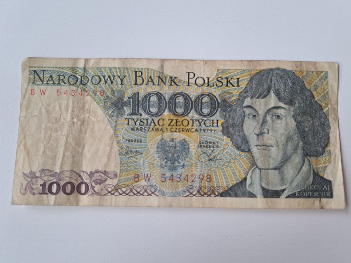 1000 zł z 1979 r. Mikołaj Kopernik