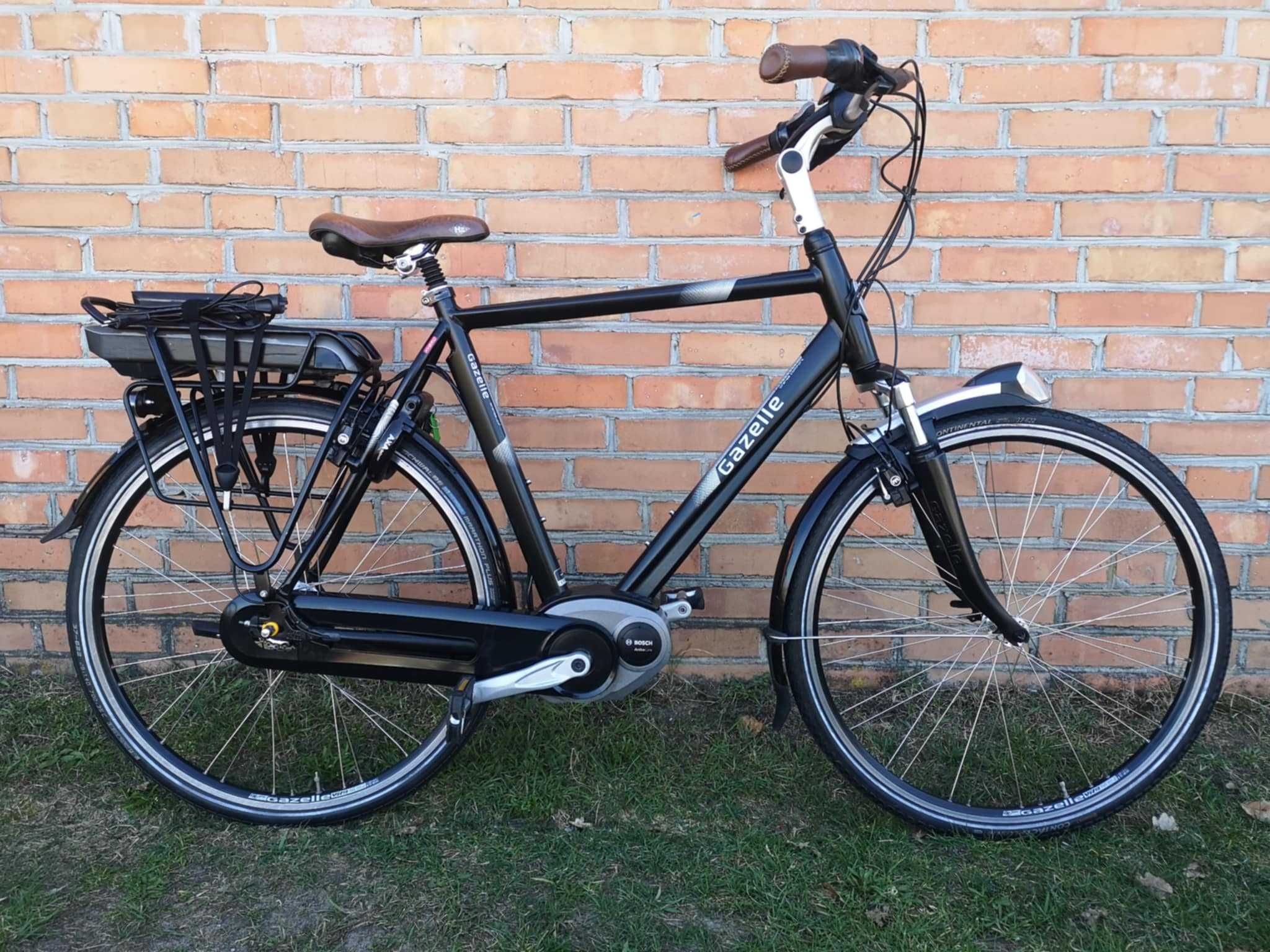 Rower męski holenderski z napędem elektrycznym Gazelle Orange BOSC