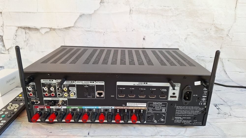7.2 Denon AVR-S750 Wi-fi BT Heos 4k/60p eARC DSD Spotify Vtuner