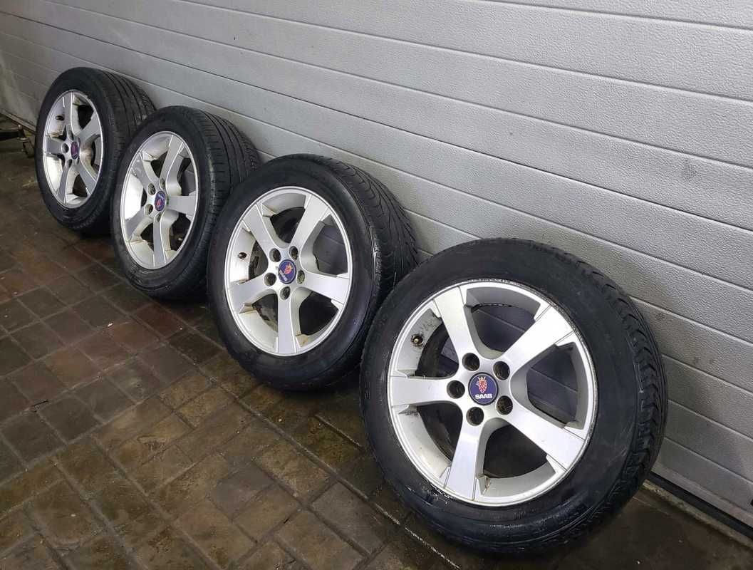 Koła SAAB Alu 16 x 6,5J ET41 5x110 + opony 205/55r16 letnie