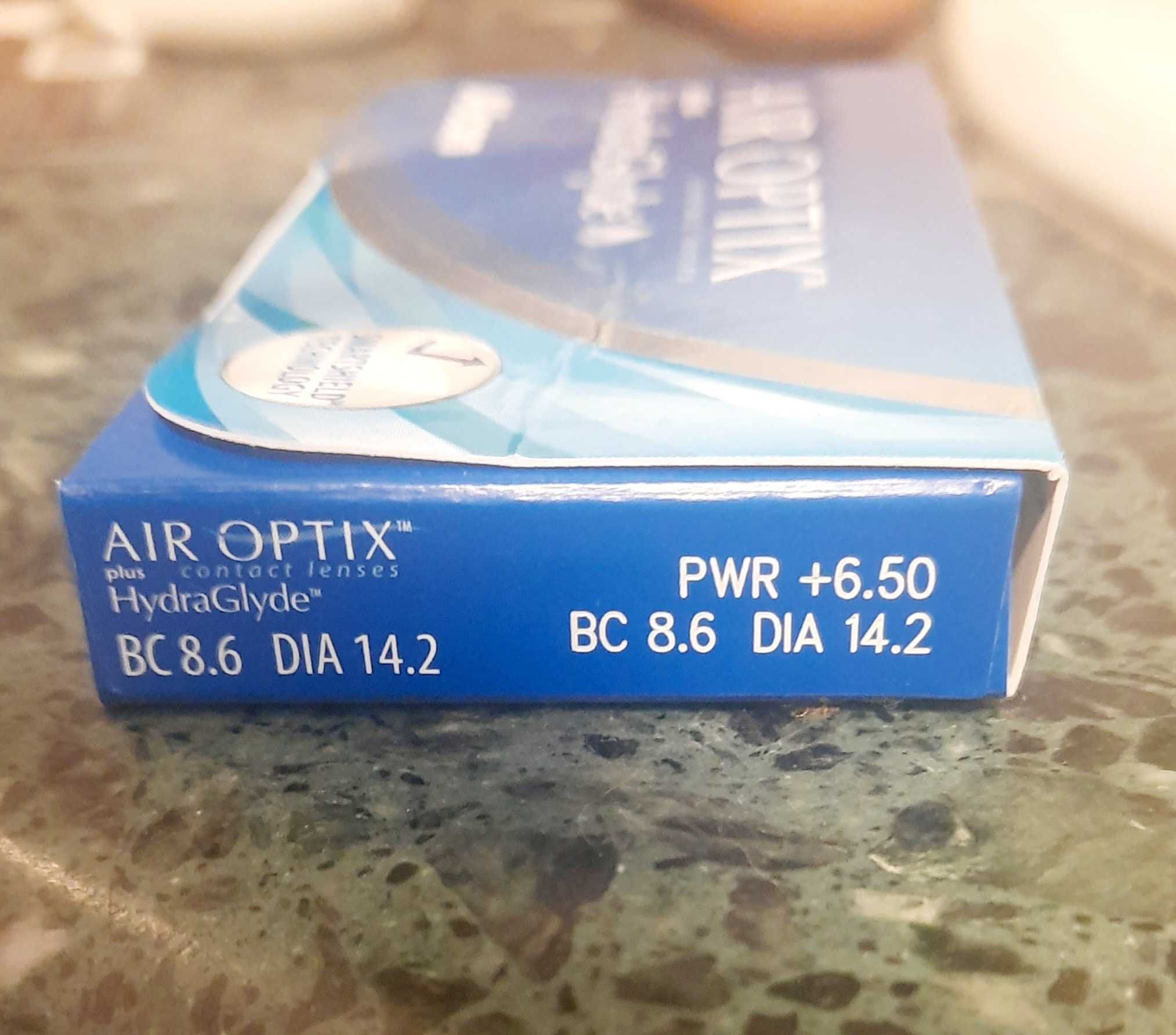 Soczewki Air Optix Hydraglyde 5 sztuk  moc +6,5