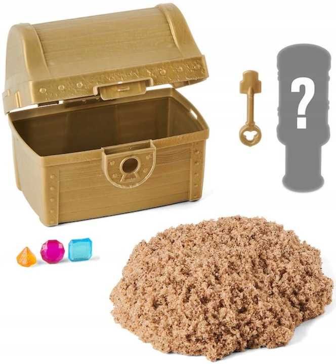 KINETIC SAND Piasek Kinetyczny Skarb Skrzynka B2