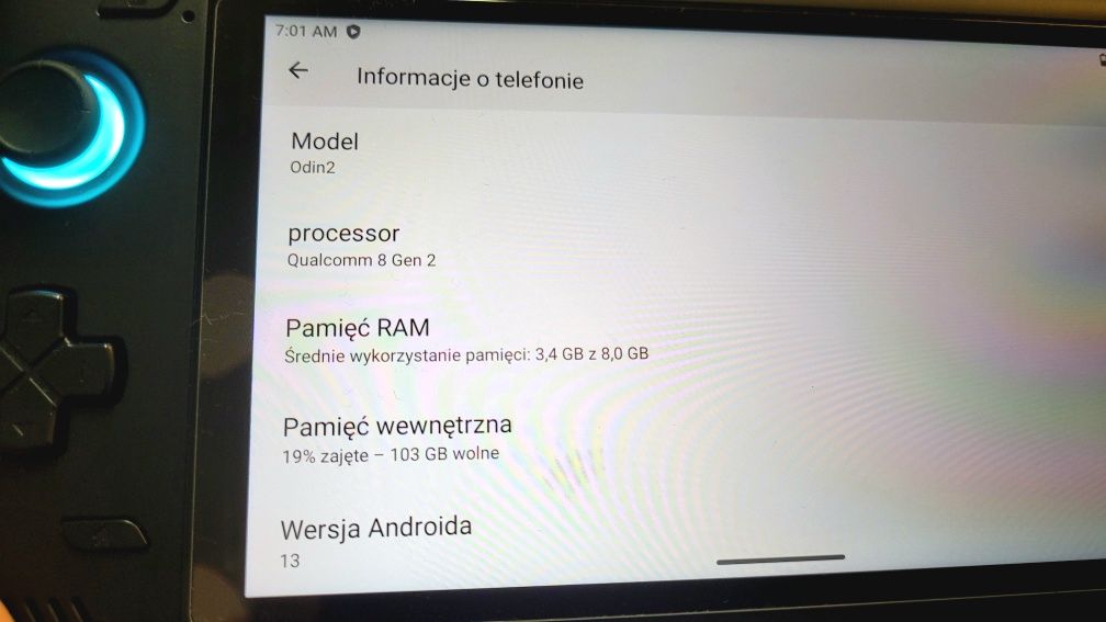 Ayn Odin 2 8GB + 128GB +etui, bdb Stan