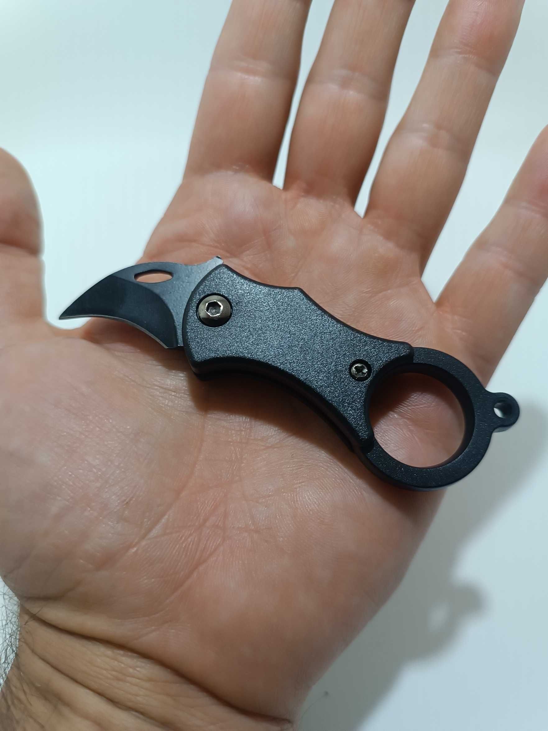 Mini nóż Cleaver 9,8 cm z łańcuszkiem – składany EDC