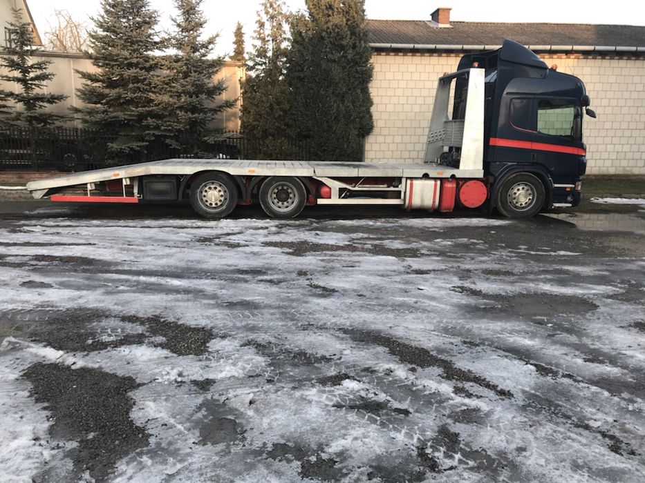 autolaweta transport ciągników maszyn budowlanych rolniczych HDS