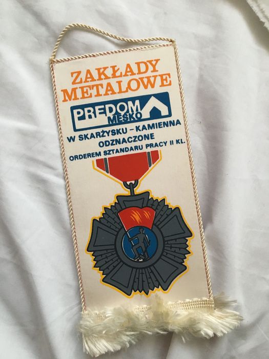 Predom Mesko Zakłady Metalowe, proporczyk , PRL