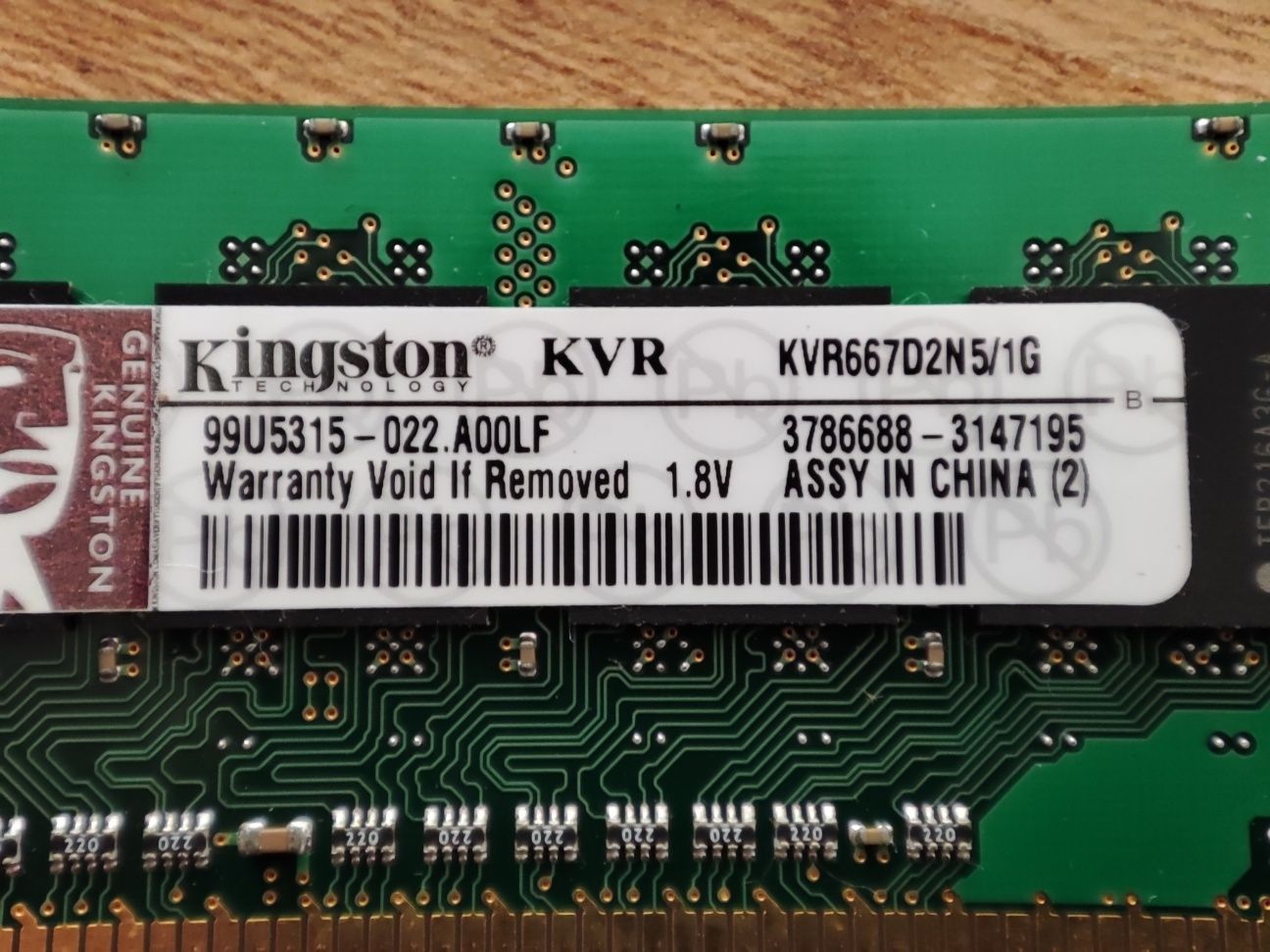 Memórias Kingston ddr2 1Gb