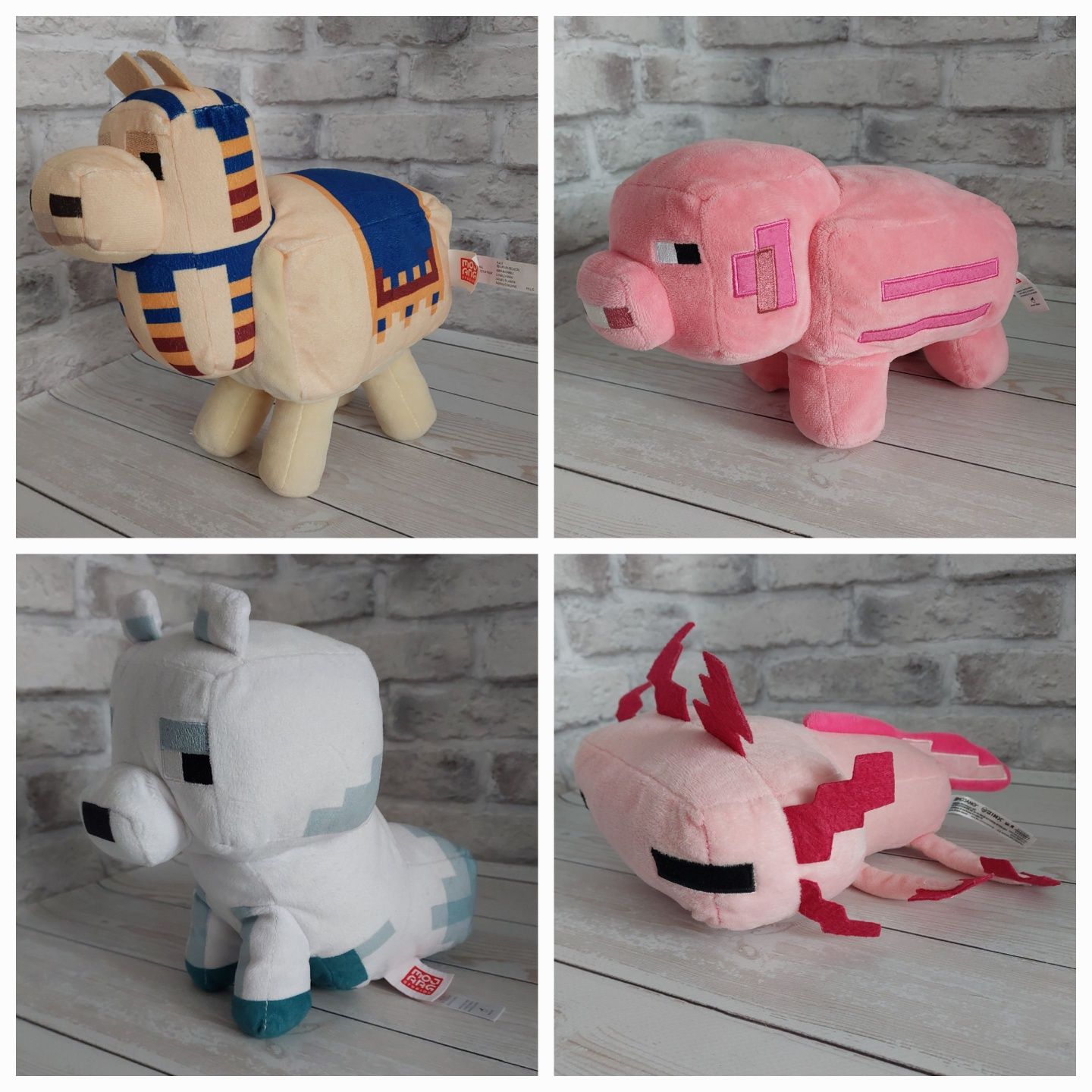 Плюшева іграшка Minecraft Llama Pink Pig Arctic Fox Axolotl Лама Свиня