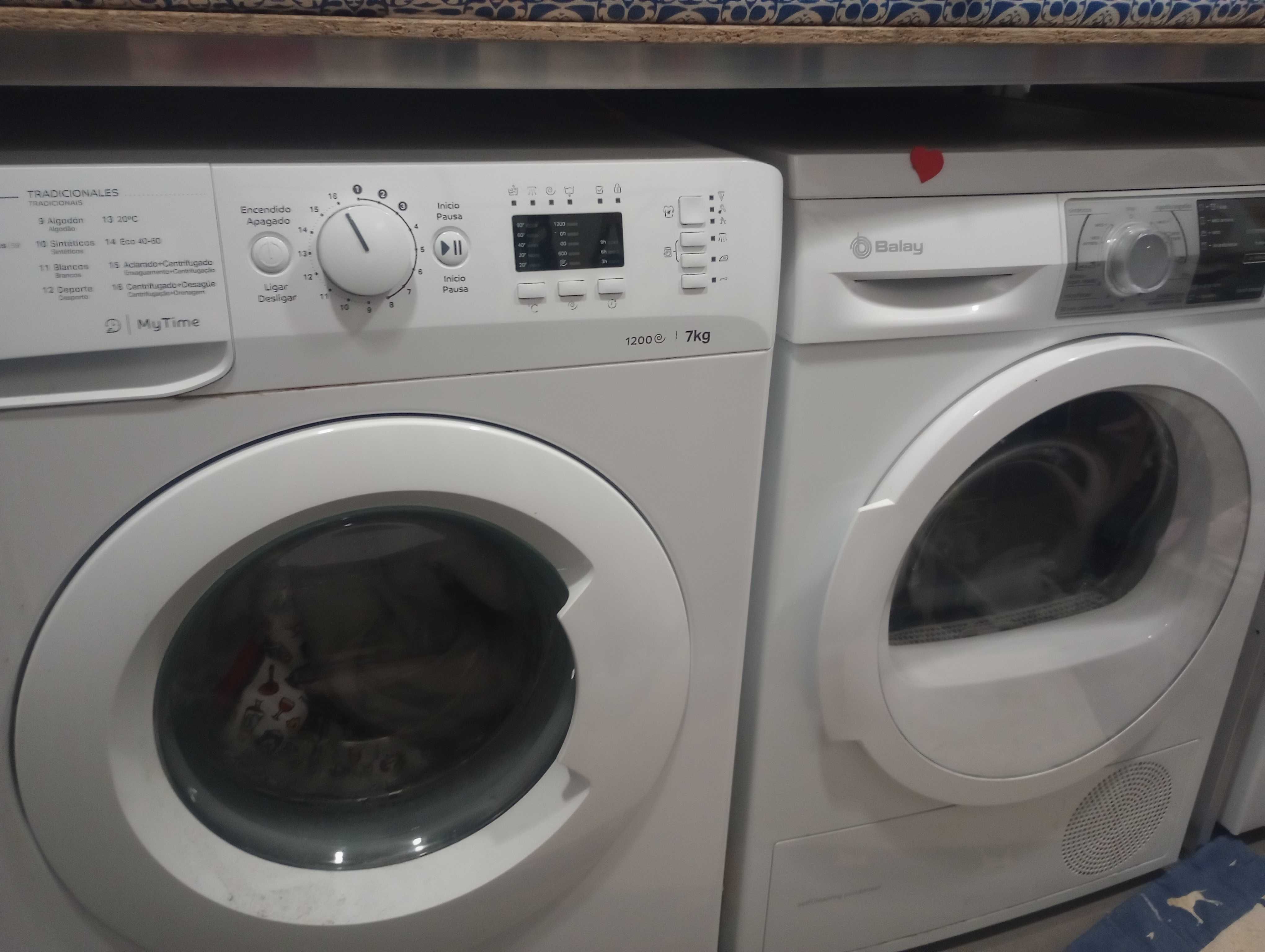 Máquina de lavar roupa+  máquina de secar