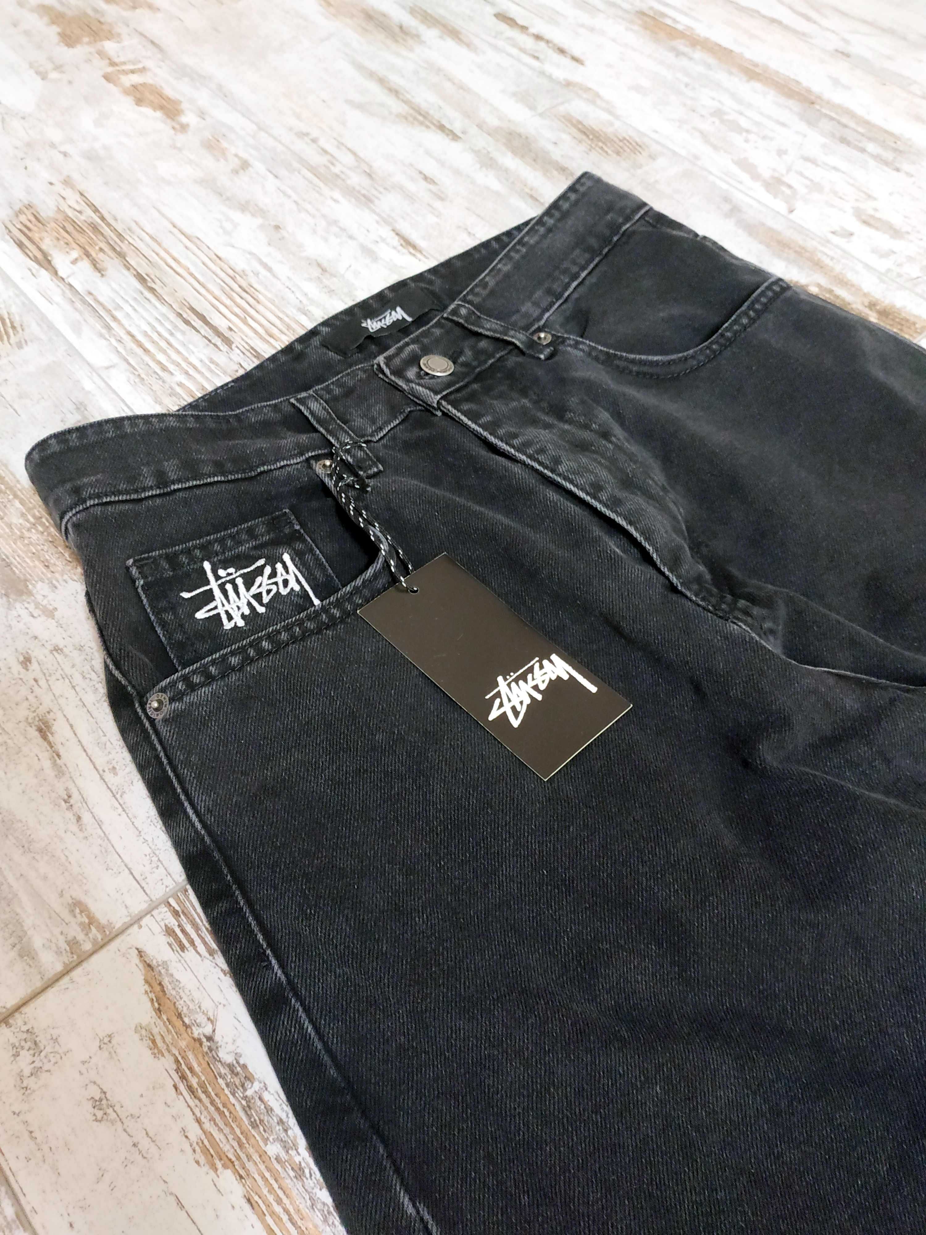 Продам широкі Baggy jeans STUSSY size S, XS dark grey sk8 Y2K