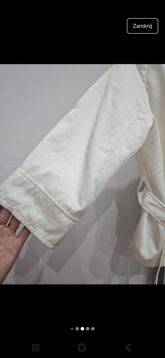 Elegancka marynarka, żakiet kremowy  rozm 44