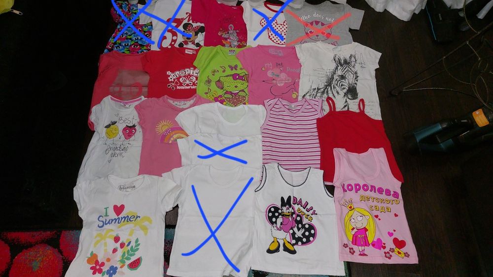 Футболки и майки разные много