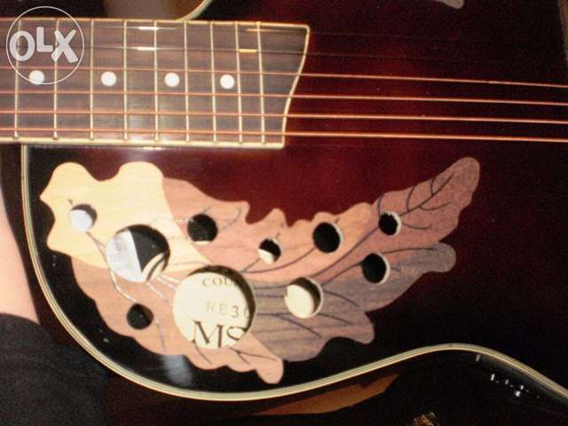 Guitarra roundback tipo ovation castanha tabaco