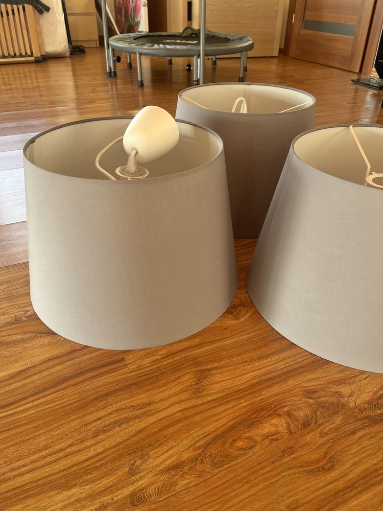 Duże szare klosze ikea skottorp 42 cm