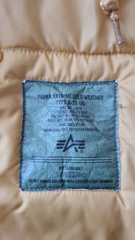 Kurtka zimowa męska Alpha Industries N-3B rozmiar M