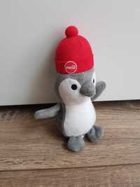 Pluszowy pingwin Coca Cola pingwinek w czerwonej czapce pluszak