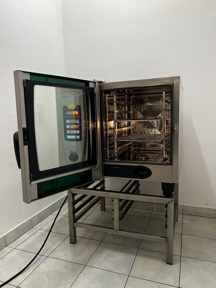 GAZOWY Piec konwekcyjno parowy RATIONAL SCC 61. Piekarnik gastronomicn
