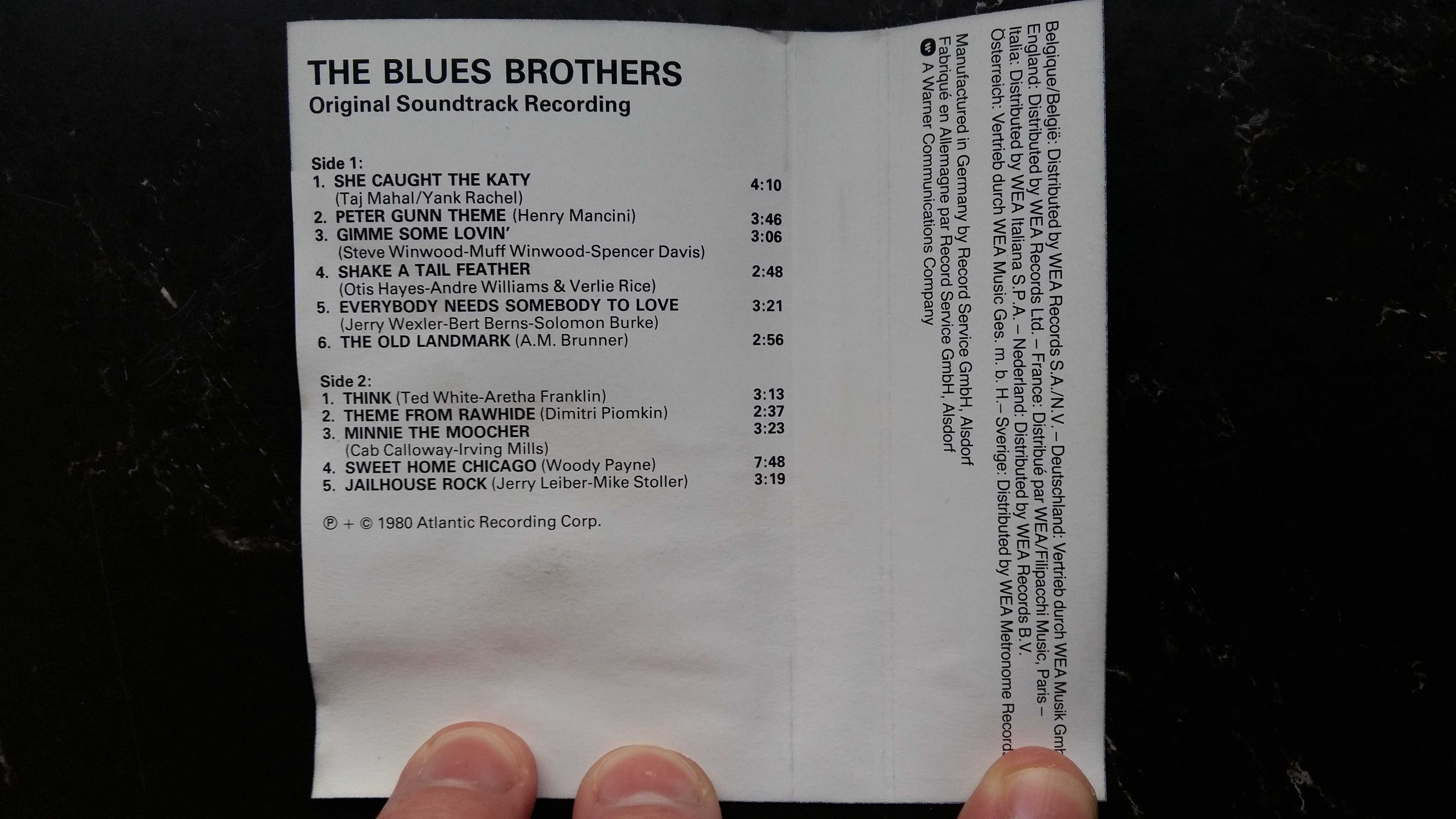 Kaseta magnetofonowa The Blues Brothers ,Wyd. Polton- Muzyka filmowa