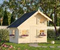 Domek drewniany dla dzieci z antresolą 2.2x1.8m