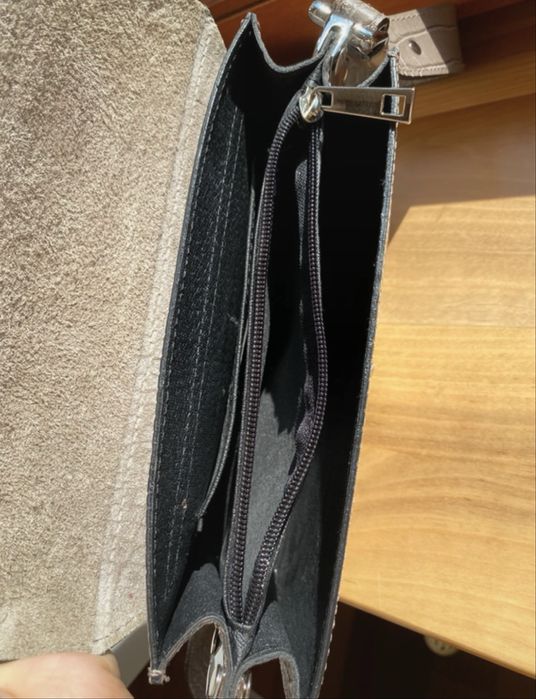 Torebka skórzana skóra naturalna ryłko