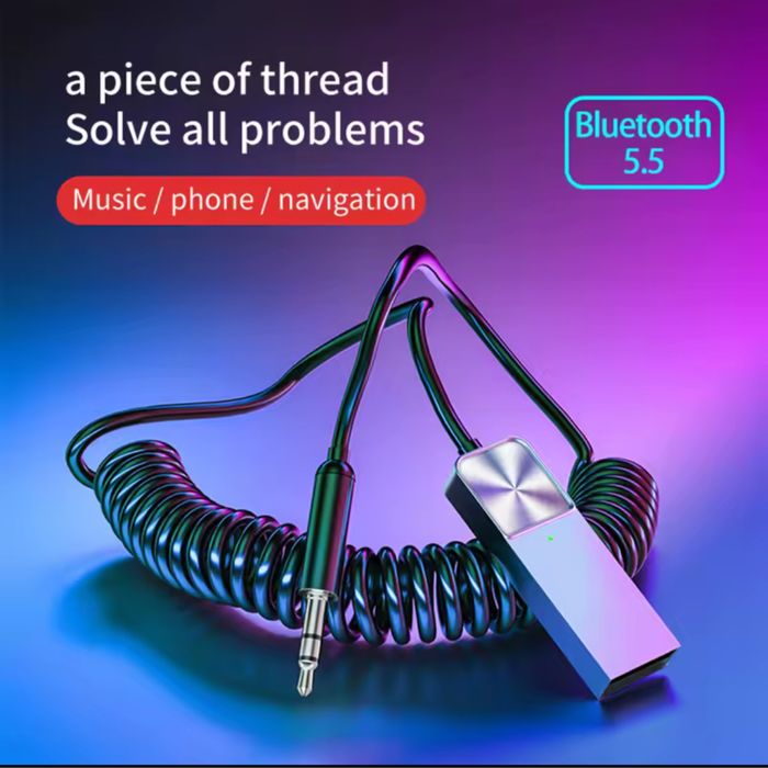 Автомобільний адаптер Bluetooth 5.5  AUX  3.5 мм