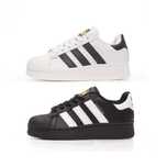 Кожаные кроссовки Adidas Superstar XLG Platform адидас суперстар 36-45