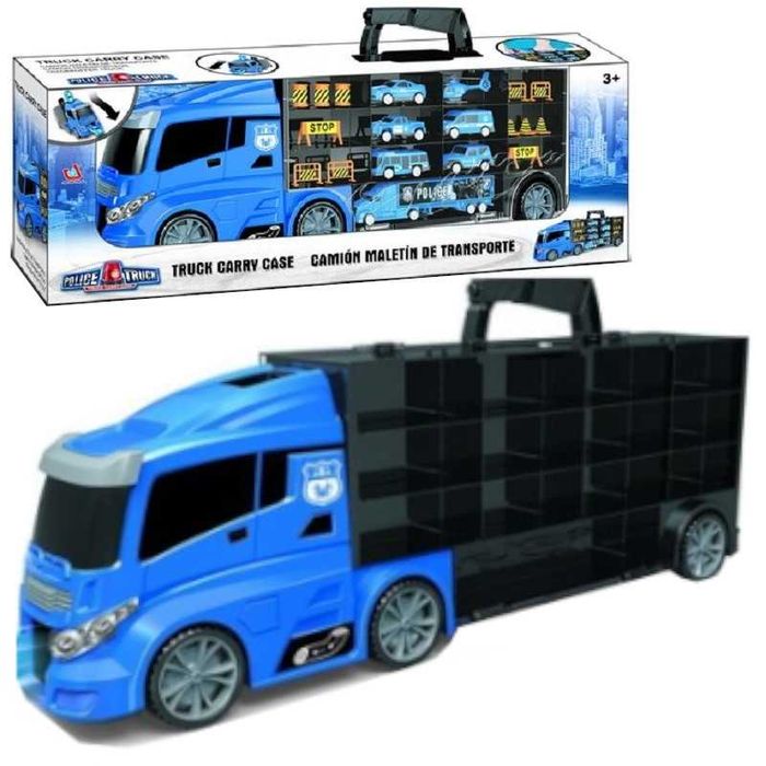 Ciężarówka autka wyrzutnia auta tir laweta policja pojazdy No.:666-08H