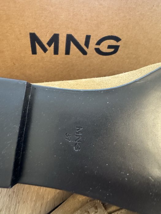 Mokasyny loafersy zamszowe Mango nowe