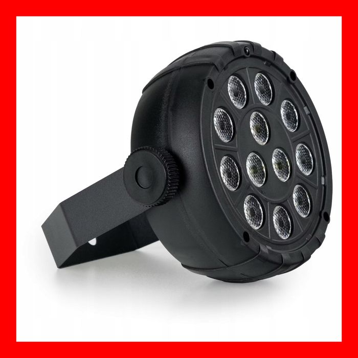 Showlite PL-12 mini reflektor imprezowy – RGBW, muzyka, USB-C