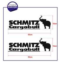 Naklejka Schmitz Cargobull 50x16cm 2szt Logo Nalepka Naczepa