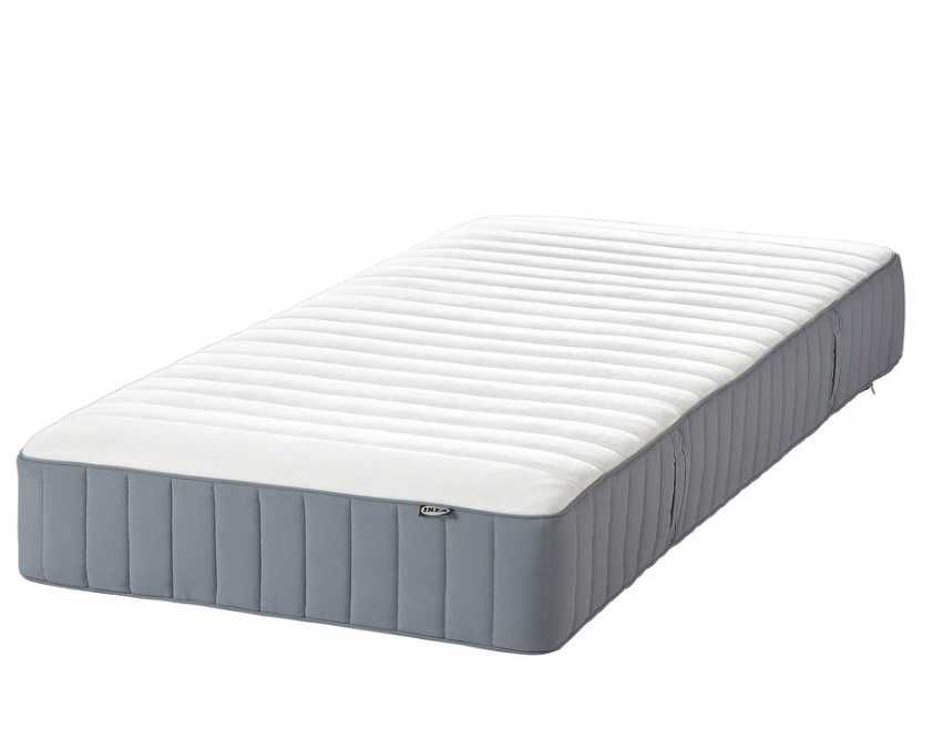 Materac Ikea VALEVÅG 120x200 bardzo wygodny, wymienny pokr. stan dobry
