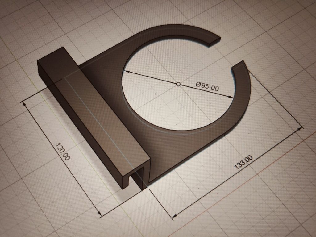 Uchwyt statyw na skarpetę filtracyjna akwarium morskie druk 3d