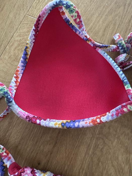 Bikini, stroj kapielowy Calzedonia, trojkat, wielokolorowy