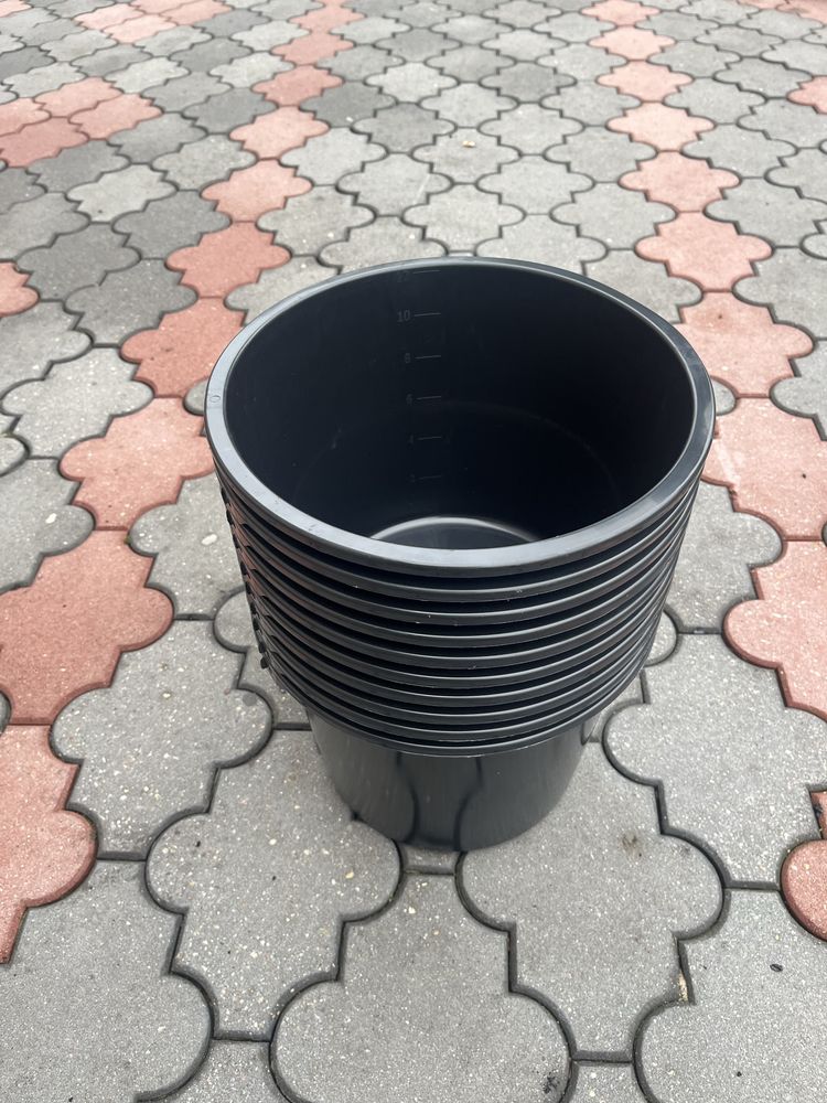 Doniczki 12l na świerki jodły choinki doniczka plastikowa 10 szt. nowe