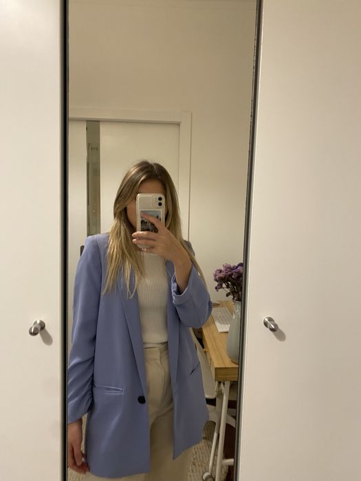 Blazer azul Mango