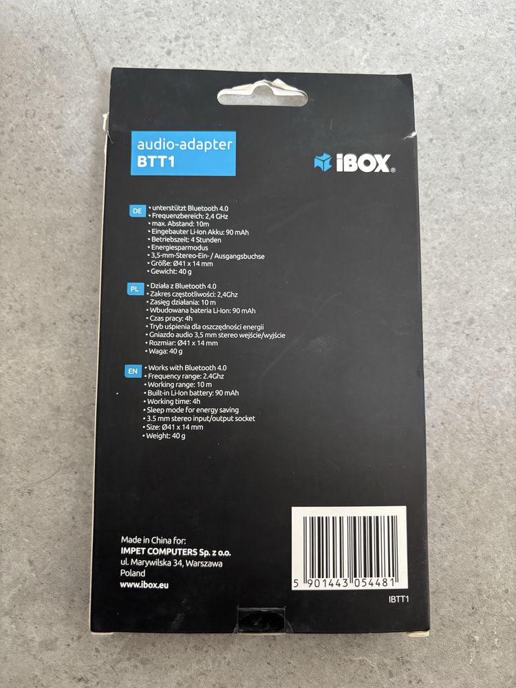 Transmiter FM iBOX BTT1 Bluetooth 4.0 AUX