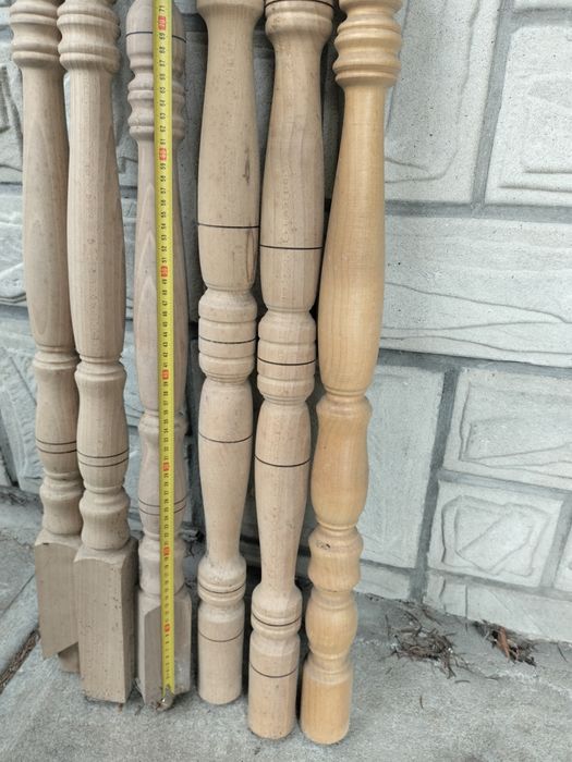 Drewniane tralki /balustrady /pionowe słupki do schodów balkonu tarasu