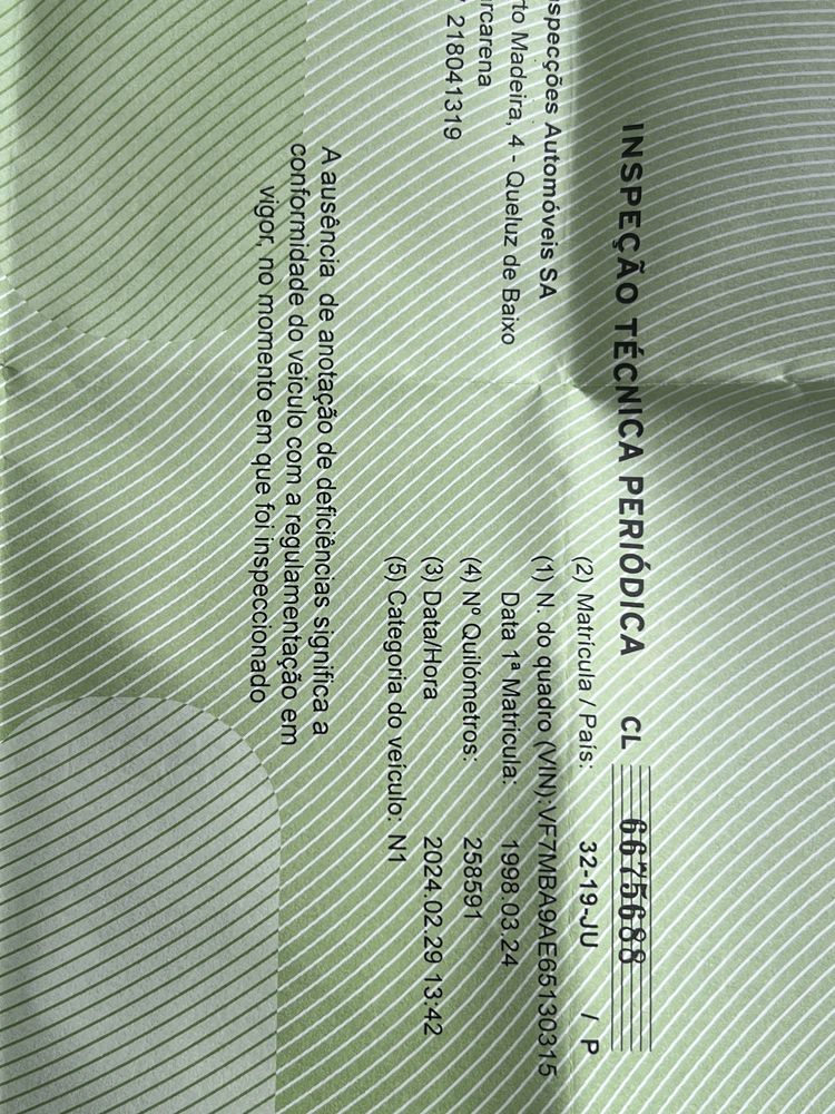 Berlingo 1.8d sem inspecao