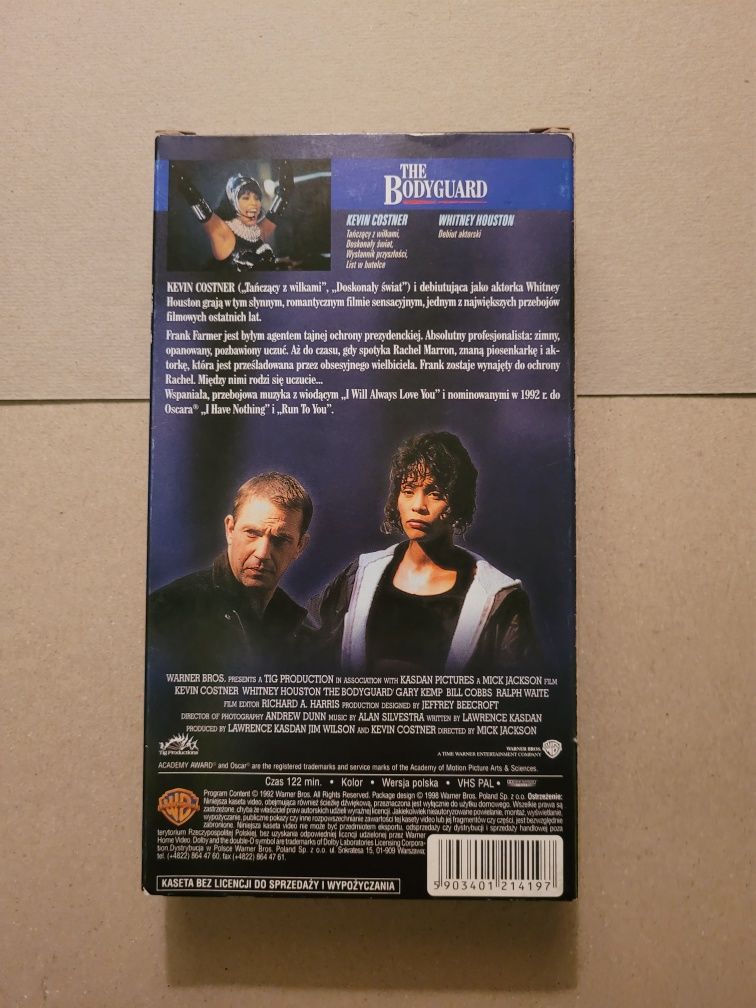 Kaseta video The Bodyguard