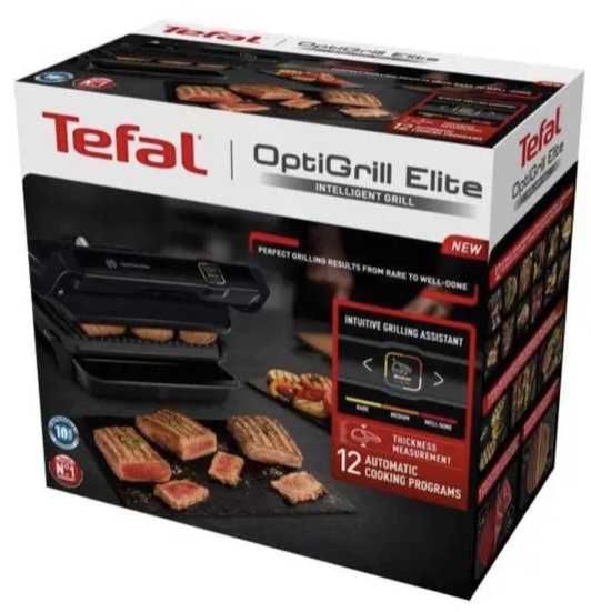 Електрогриль притискний Tefal OptiGrill Elite GC750830 Электрогриль