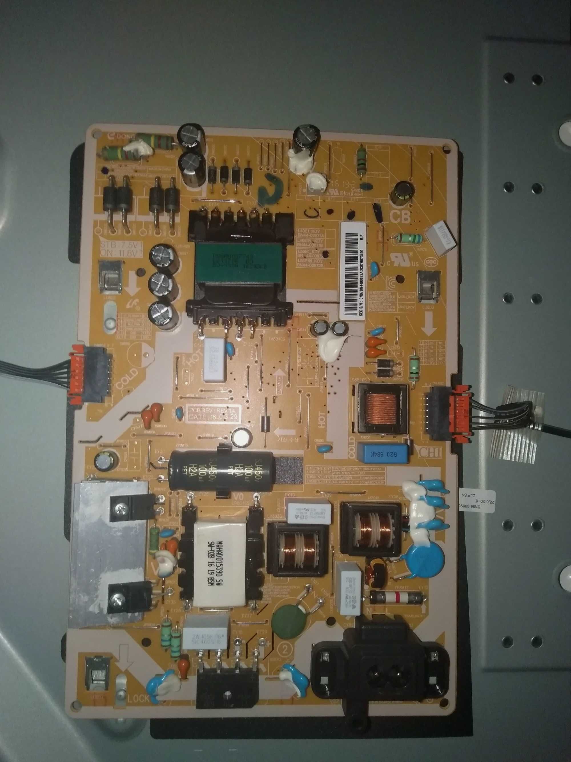 Плата BN41-02534B ремонт телевизора Samsung UE40K5510 - UE40K5572