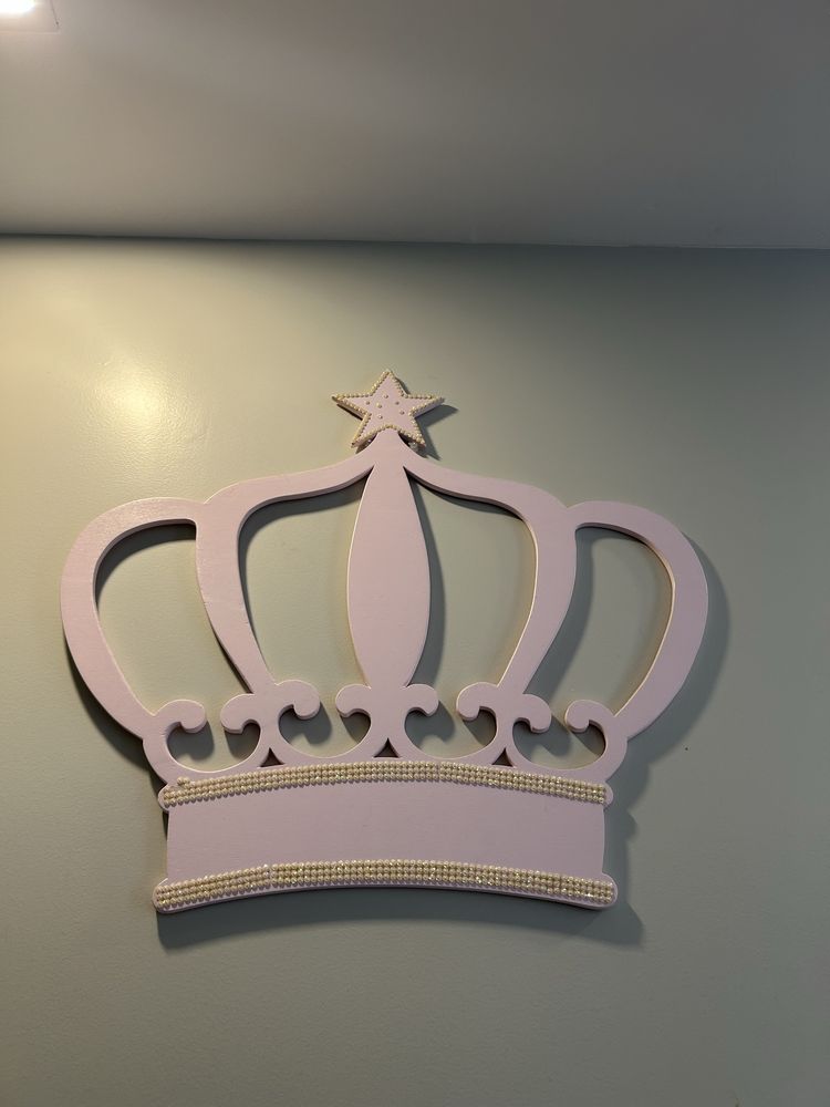 Coroa princesa decoração quarto menina