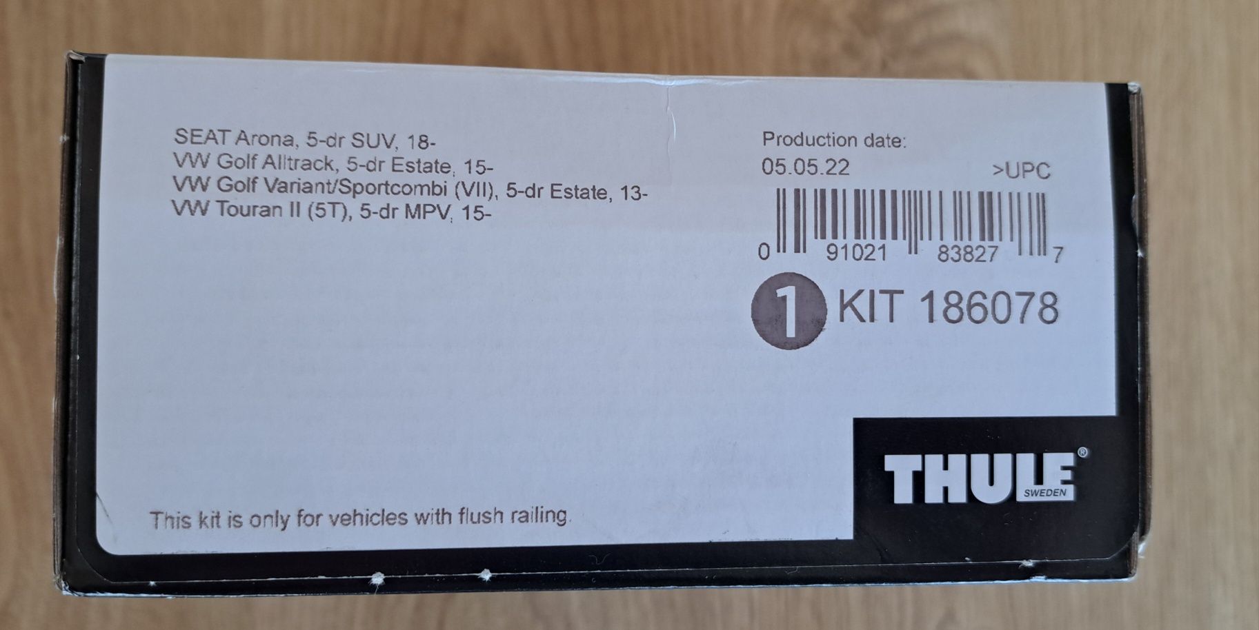 THULE Kit 186078 - VW Golf 7, Seat Arona